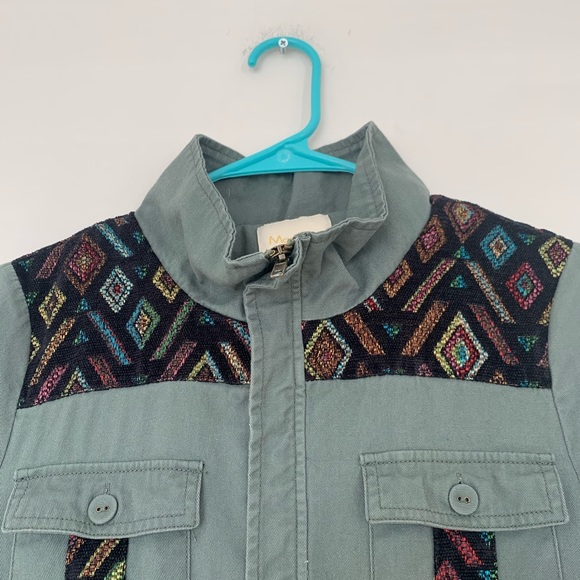 ModCloth Aztec Embroidered utility jacket - Picture 5 of 11